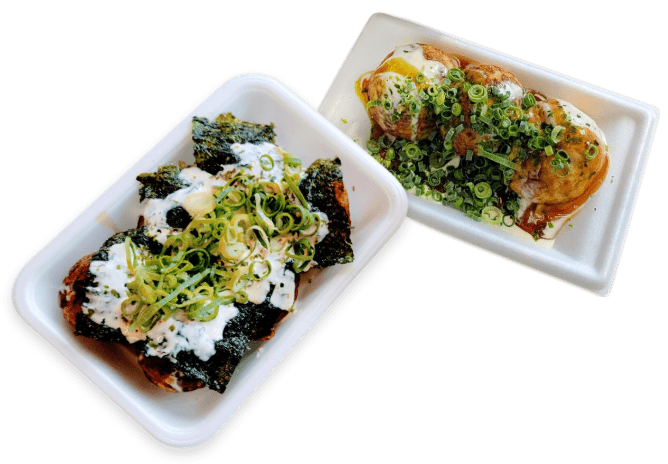 たこ焼き2つ写真